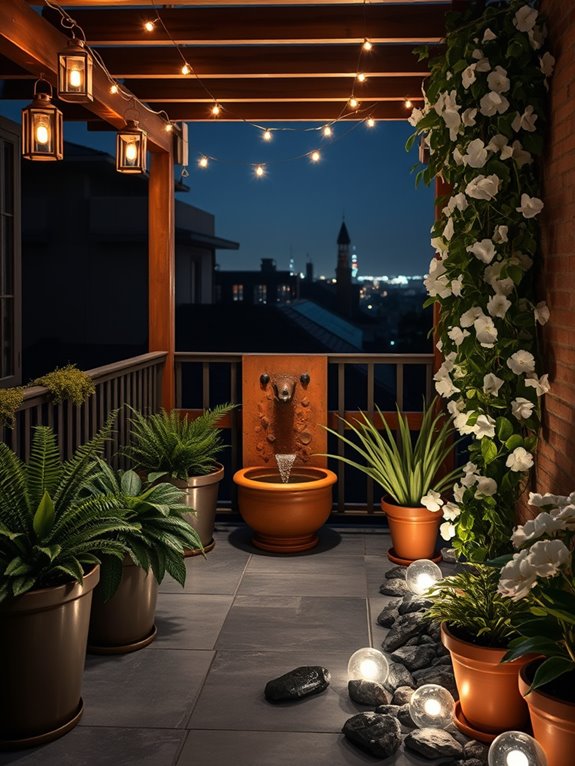 enchanting shade garden lighting