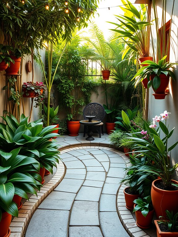 enchanting winding garden pathways