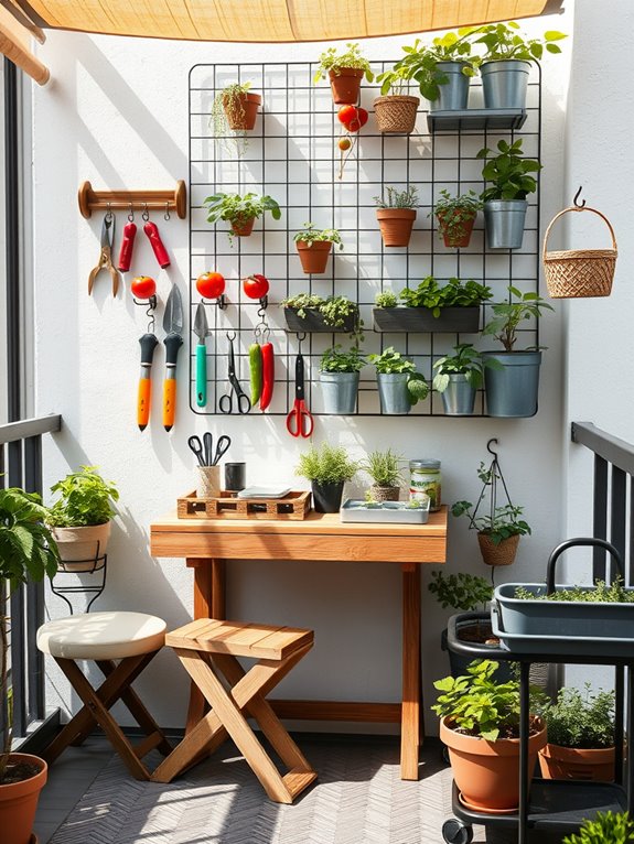 ergonomic garden harvesting stations