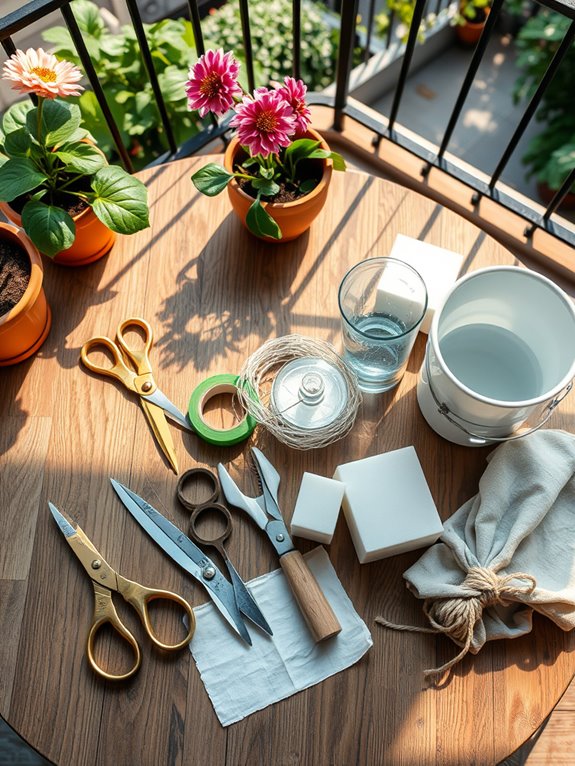 essential dahlia arranging tools