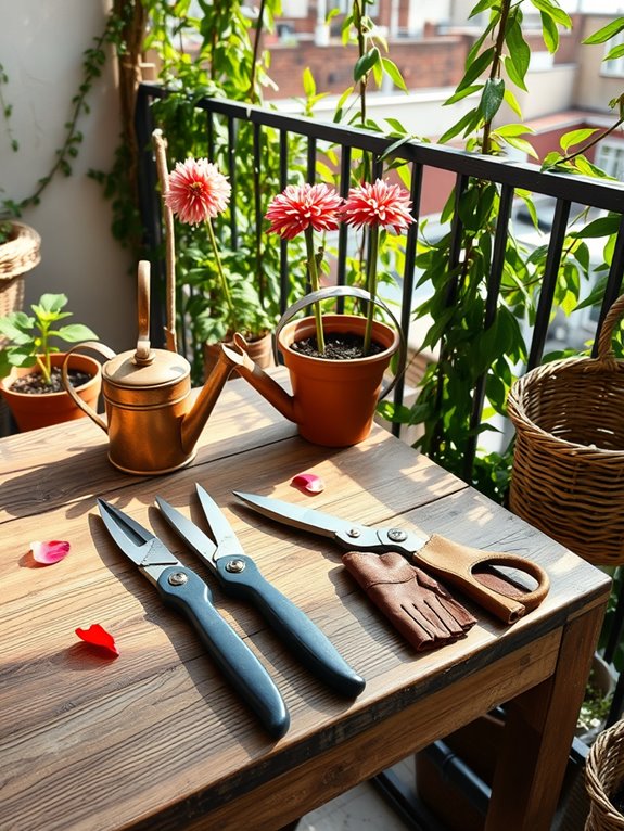 essential dahlia deadheading tools