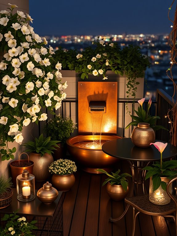 evening blooming garden oasis