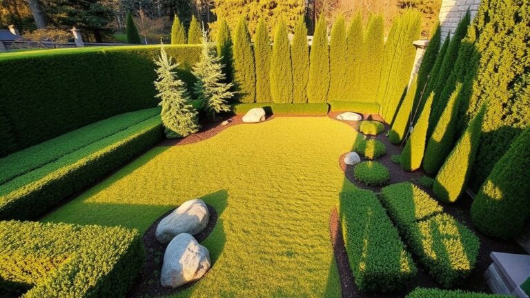 evergreen garden design ideas