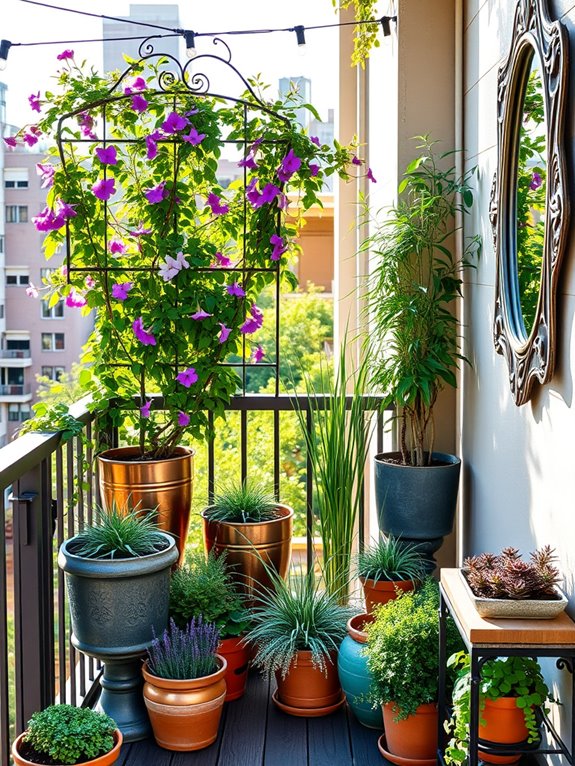 focal points through companion planting