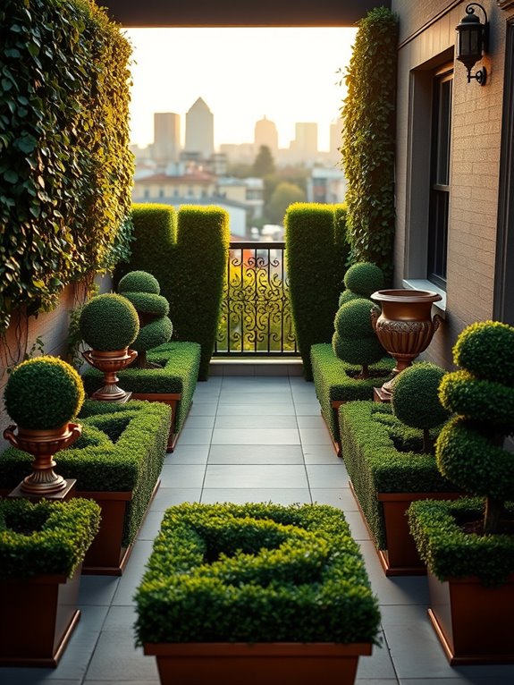 formal hedging garden design