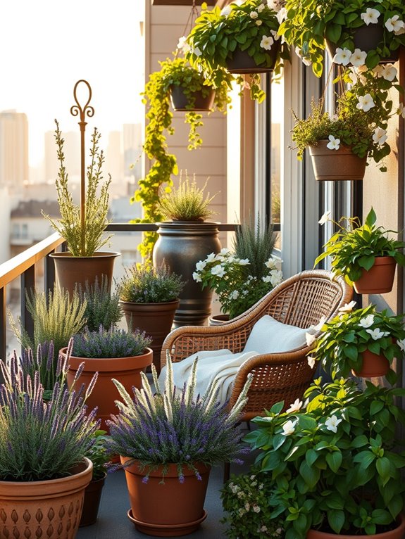 fragrant container garden design