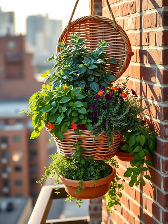 fragrant culinary herb baskets