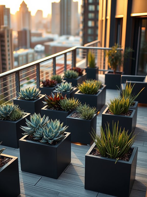 geometric garden planting design