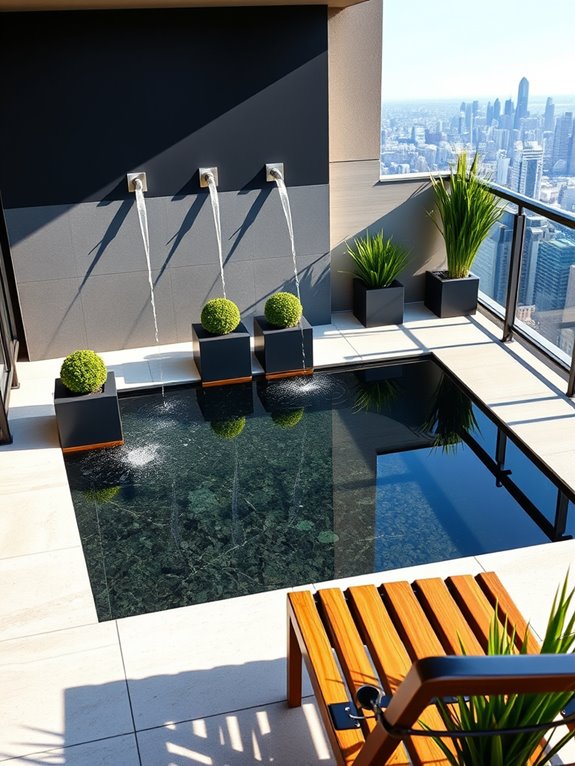 geometric water features elegance
