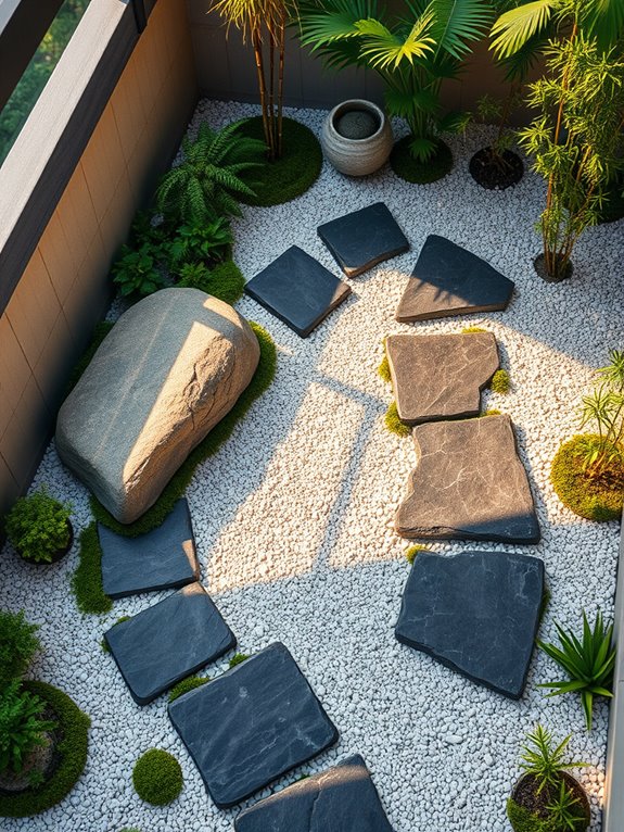harmonious natural stone pathway