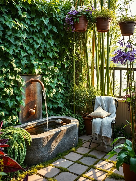 hidden water feature oasis