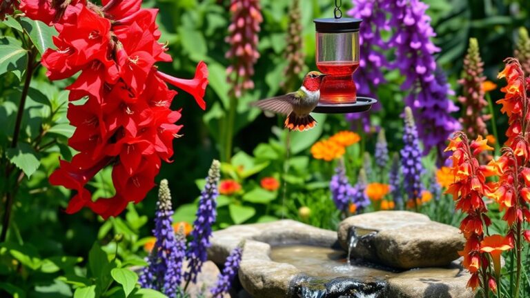 hummingbird friendly garden designs