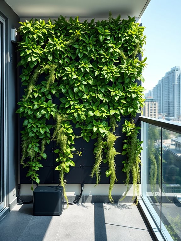 hydroponic vertical garden installation