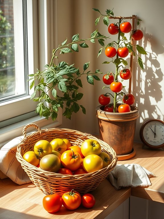 indoor tomato ripening tips