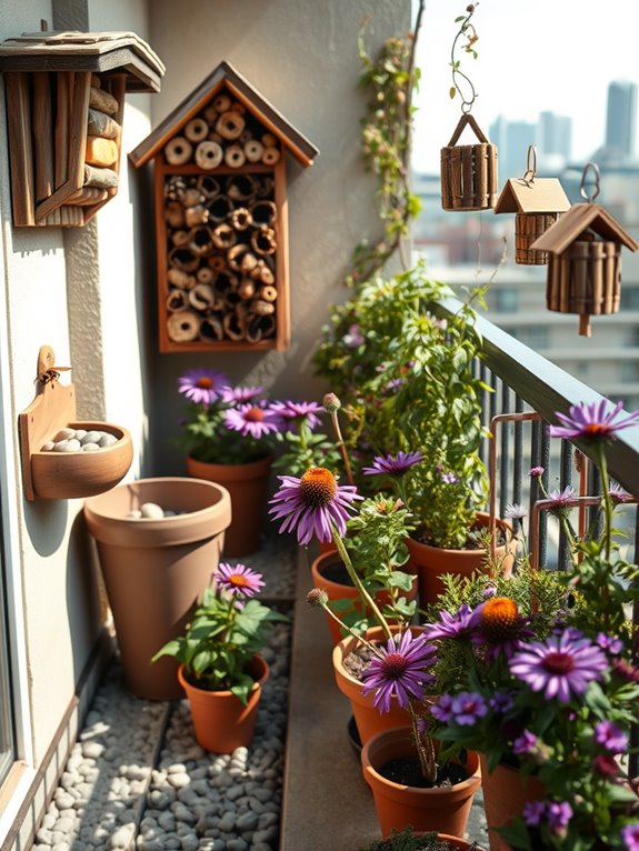 insect hotels and gardens