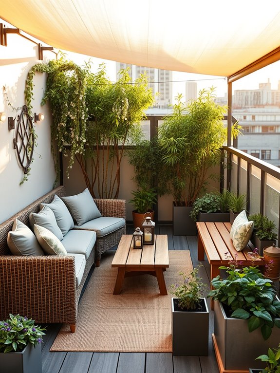inviting outdoor living area