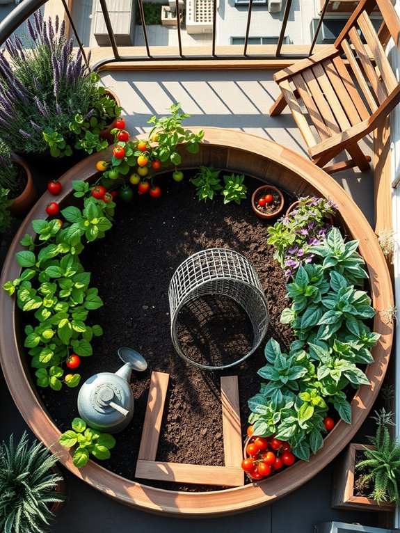 keyhole garden design elements