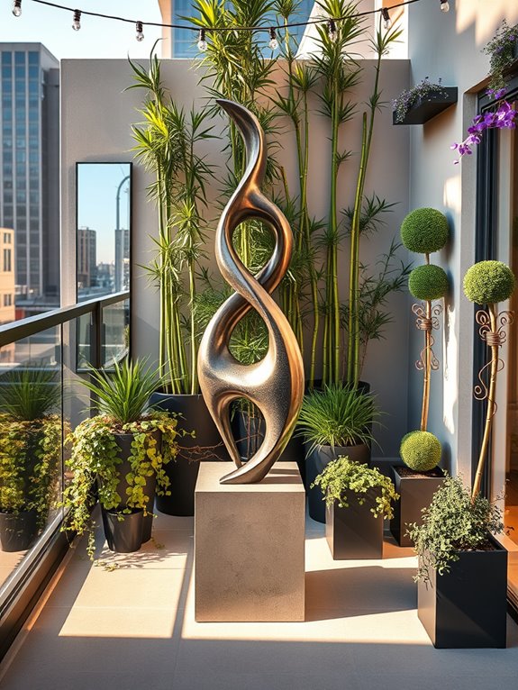 large scale sculptural garden art