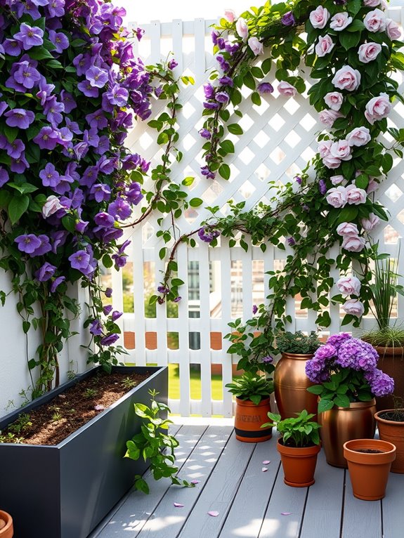 lattice privacy wall vines