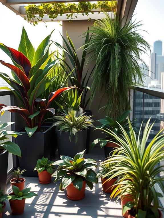 layered foliage for contrast