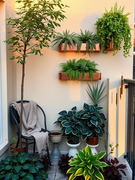 layered foliage garden design