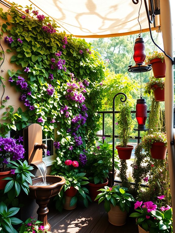 layered haven for hummingbirds
