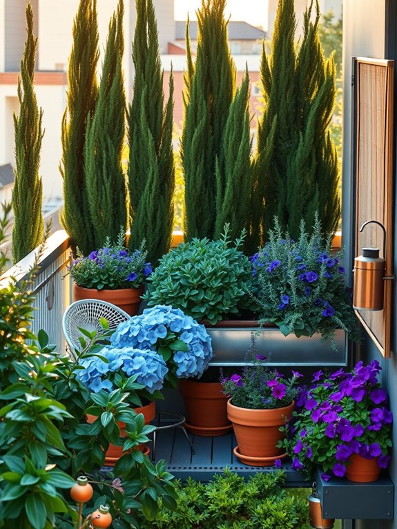 layered hedge garden design