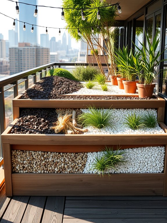 layered mulch material designs