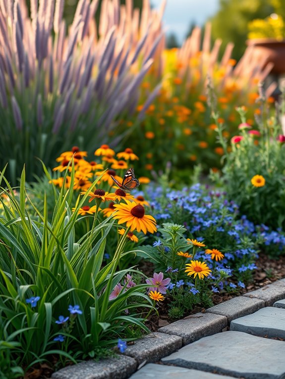 layered native plant design