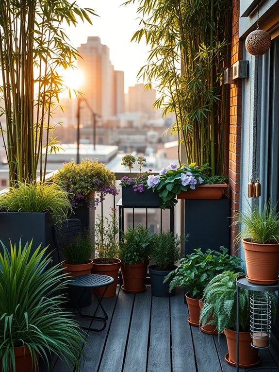 layered planting for depth