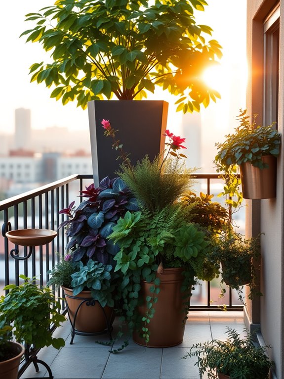 layered shade garden designs