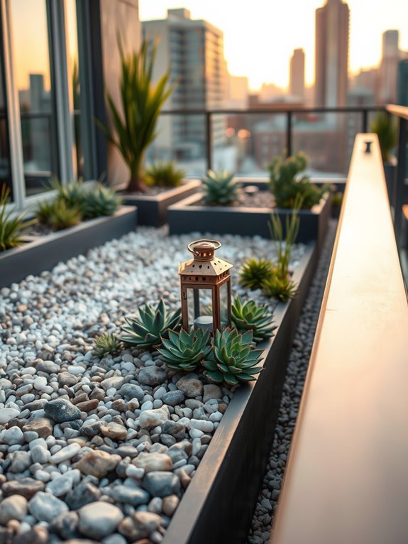 layered stone garden design