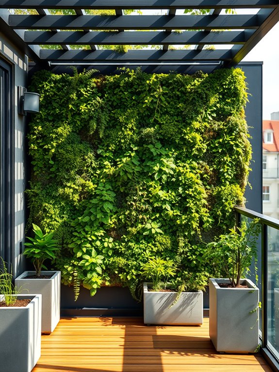 living moss wall installation