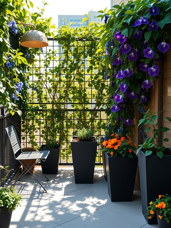 living privacy screen installation