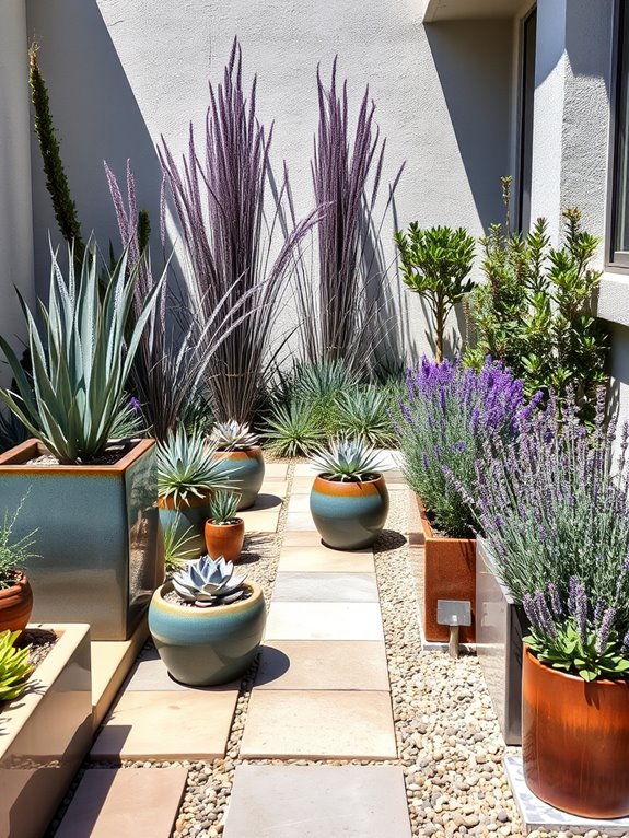 low maintenance container garden design