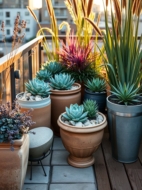 low maintenance container garden design