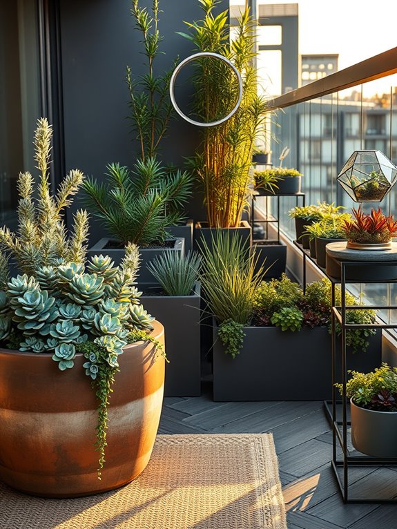 low maintenance entryway garden