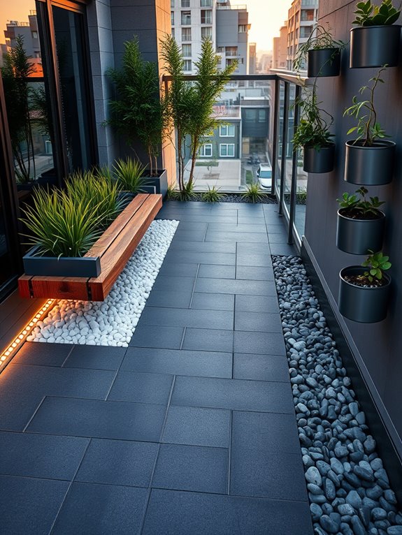 low maintenance outdoor hardscaping design