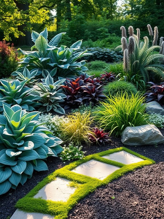low maintenance shade garden design