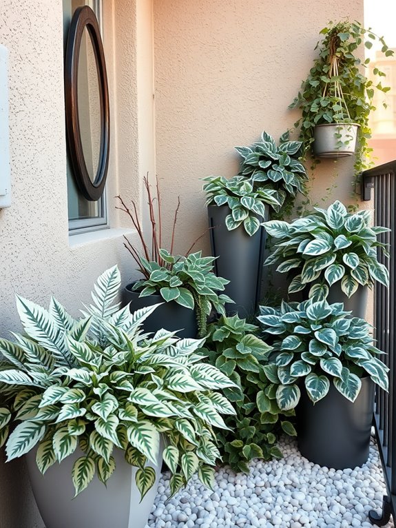 luminous variegated garden design