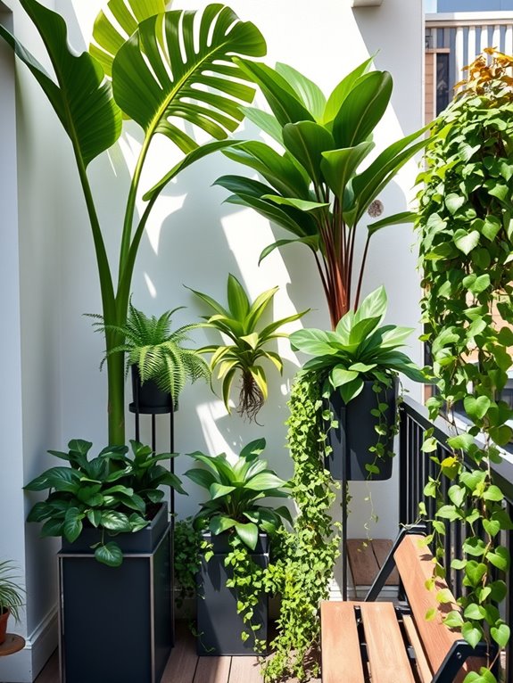 lush balcony foliage design
