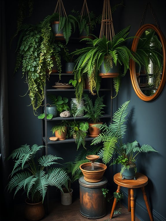 lush ferns for dim corners