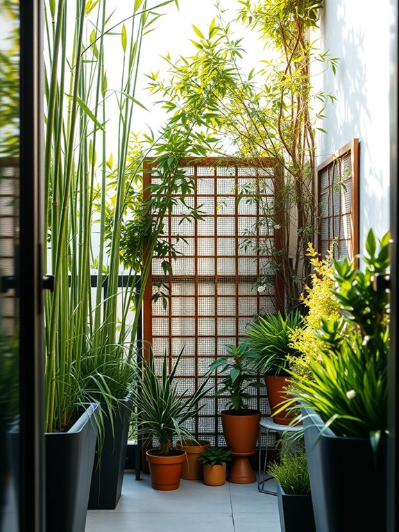 lush natural privacy screens