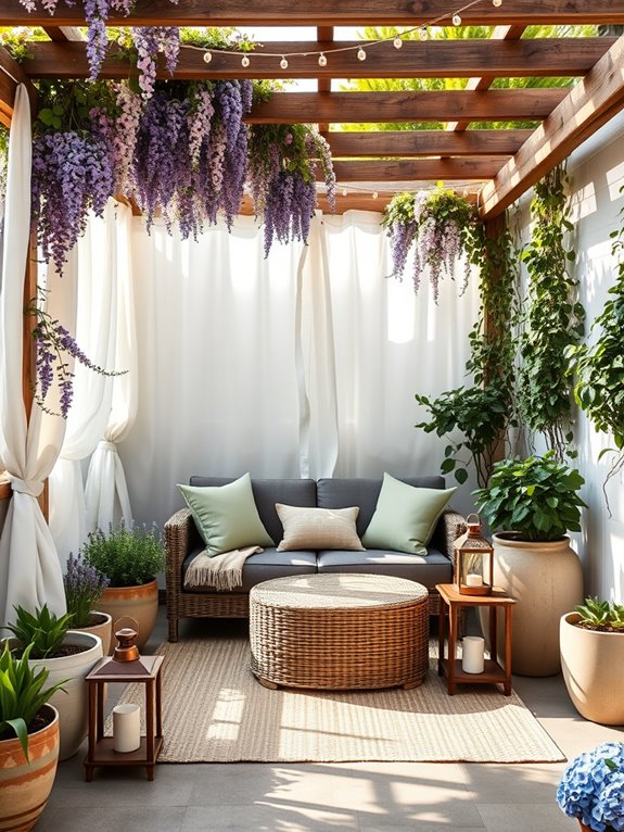 luxurious outdoor living space