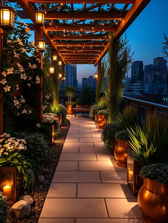 magical illuminated garden pathways