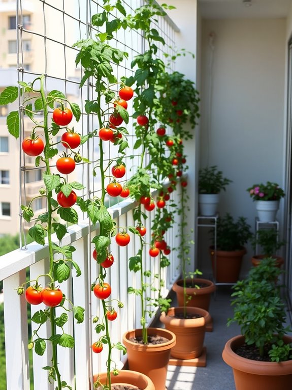 maximizing tomato plant space