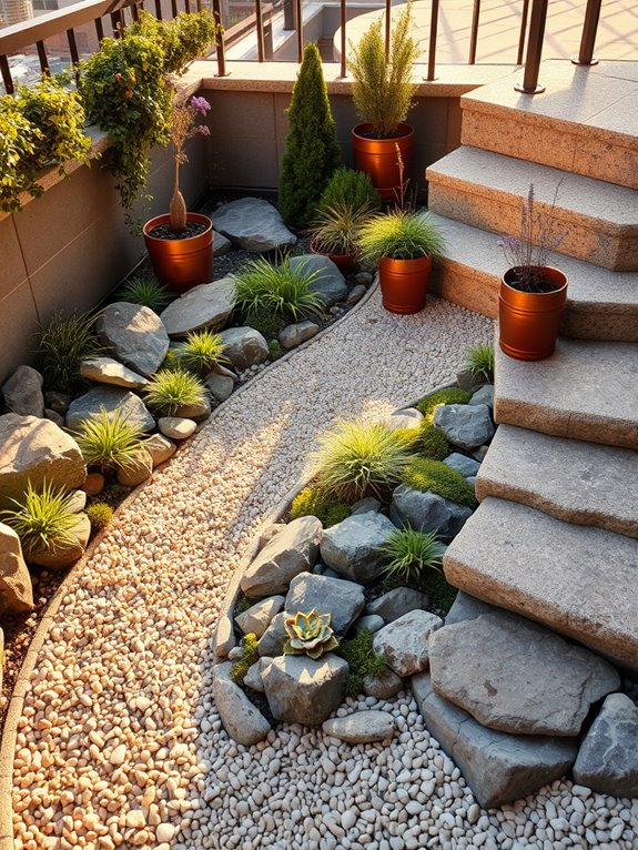 meandering pathways through rocks