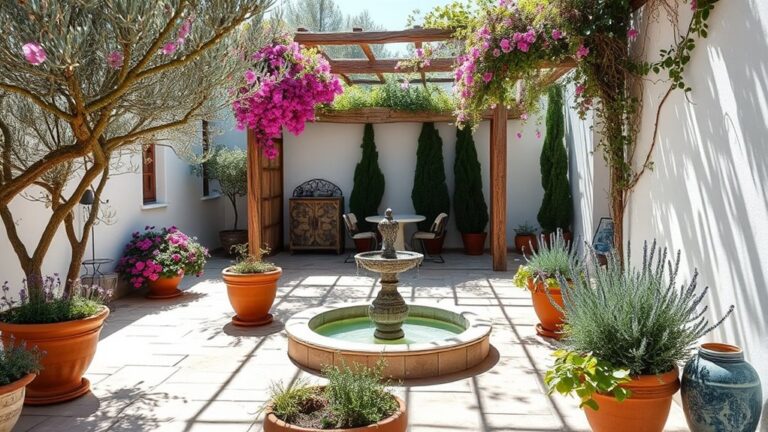 mediterranean courtyard garden design