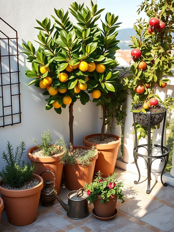 mediterranean fruit garden design