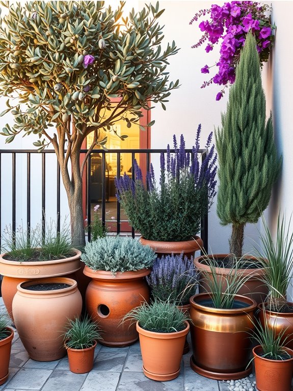 mediterranean layered plant oasis